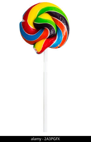 A Lollipop on a white background Stock Photo