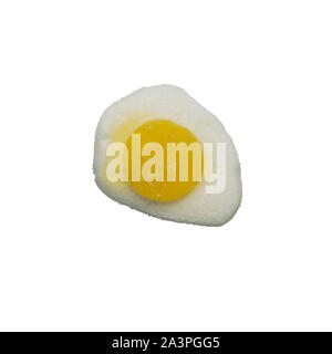 A Fried egg sweet on a white background Stock Photo
