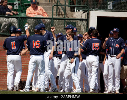 Spring baseball game, Auburn University, Auburn, Alabama Stock Photo