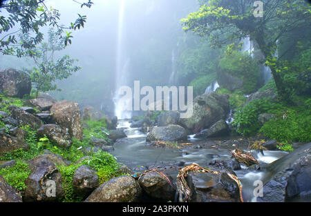 Curug Orok Waterfall, Garut, West Java, Indonesia Stock Photo