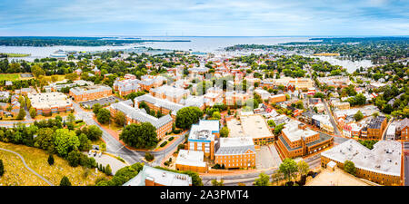 Aerial panorama of Annapolis, Maryland Stock Photo