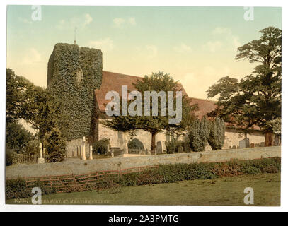 St. Martin's Church, Canterbury, England Print no. 10225. Stock Photo