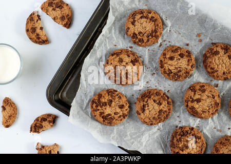 Chocolate chip cookies Stock Photo