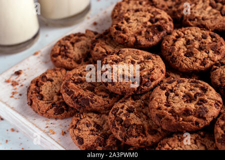 Chocolate chip cookies Stock Photo