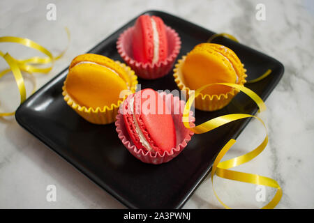 Colourful Macaroons Stock Photo