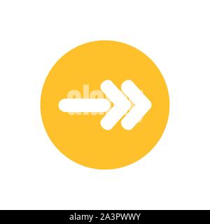 icon of arrow double tip in color circle illustration Stock Vector