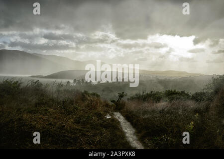 Severe storm over Archer Point, near Cooktown, Far North Queensland, FNQ, QLD, Australia Stock Photo