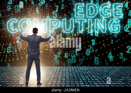 The concept of cloud edge and fog computing Stock Photo