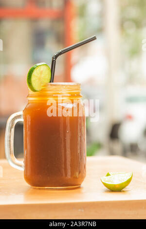 Venezuela juice lemon and papelon Stock Photo