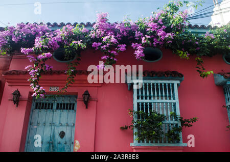 Colonial architecture in the Walled City Stock Photo