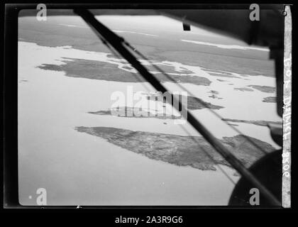 Sudan. Bor District (Sud country). Air view. Section of the Nile Stock Photo