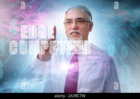 The concept of cloud edge and fog computing Stock Photo