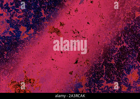 Grunge rusty iron sheet close-up. Toned abstract background Stock Photo