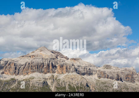Piz Boe mountain of Sella group in UNESCO world heritage Dolomites Stock Photo