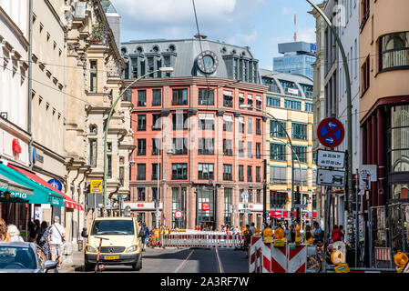 Berlin, Germany - July 27, 2019: Street view in Scheunenviertel, in Berlin Mitte. It is one of oldest and most charismatic neighbourhoods in Berlin Stock Photo