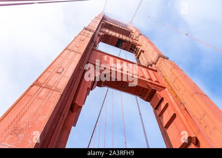 Different view of Golden Gate Bridge, San Francisco