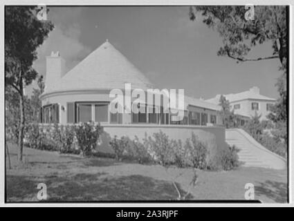 T. Wallace Orr, residence on Perot's Island, Southampton, Bermuda. Stock Photo