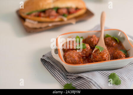 Vietnam bread from meat ball, this is popular eating and special culture in Viet Nam cuisine Stock Photo