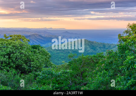 panorama view of Omo Valley, Omorati Etiopia, Africa nature and wilderness Stock Photo