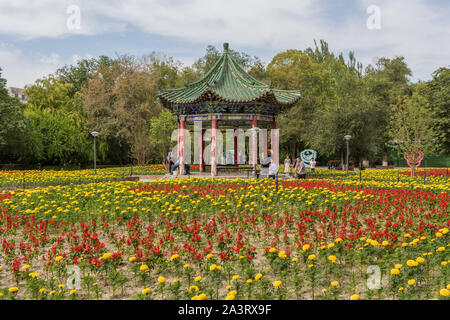 Urumqi, China - capital of the Xinjiang Uygur Autonomous Region, Urumqi displays several wonderful attractions. Here in particular the Hongshan Park Stock Photo