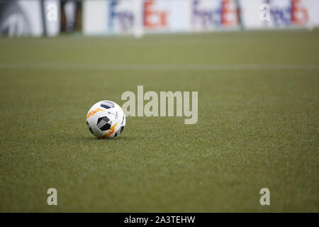 THE HAGUE, NETHERLANDS - OCTOBER 3, 2019:  UEL ball pictured during the 2019/20 UEFA Europa League Group L match. Stock Photo