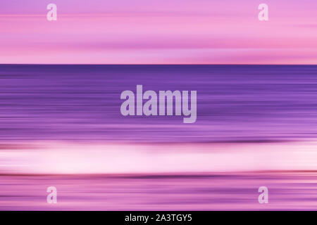 Beautiful background full of color of a seascape in blurred motion. Stock Photo