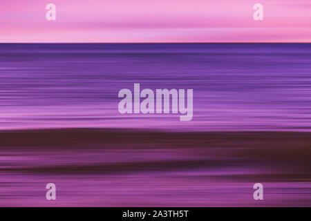 Beautiful background full of color of a seascape in blurred motion. Stock Photo