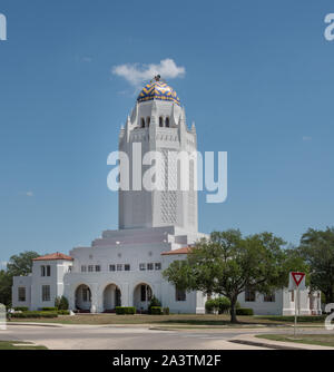 The Administration Building, known locally and fondly as the Taj Mahal, at Randolph Field, now Randolph Air Force Base, part of the U.S. Military's Joint Base San Antonio, Texas Stock Photo