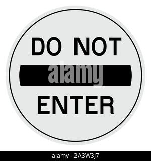 Do Not Enter sign Stock Vector