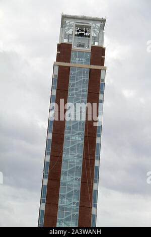 Exterior view of the Freedom tower on the campus of Liberty University in Lynchburg, VA, USA. Stock Photo