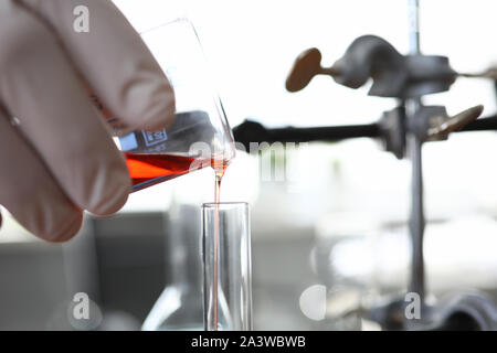 Drug experiment in lab Stock Photo