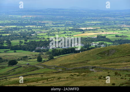 Dufton from the Pennine Way, Cumbria Stock Photo