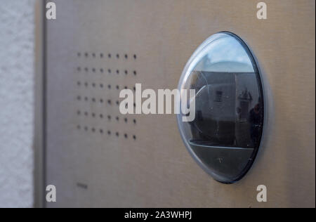 Camera at the front door Stock Photo