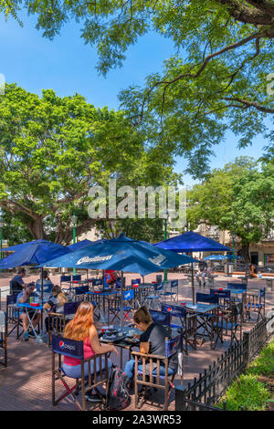 Cafe in Plaza Dorrego, San Telmo, Buenos Aires, Argentina, South America Stock Photo