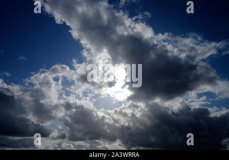 dramatic cloudy sky Stock Photo