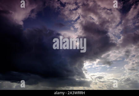 dramatic cloudy sky Stock Photo