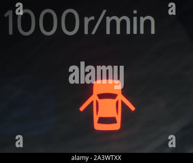 Open Doors Warning On The Dashboard Of A Car Stock Photo 61890462