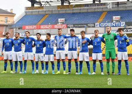 italian national team  during Tournament '8 Nazioni' 2019 - Under 20 - Italy Vs Inghilterra , Parma, Italy, 10 Oct 2019, Soccer Italian Football Team Stock Photo