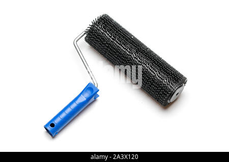 Needle roller for bulk floor on white background. Stock Photo
