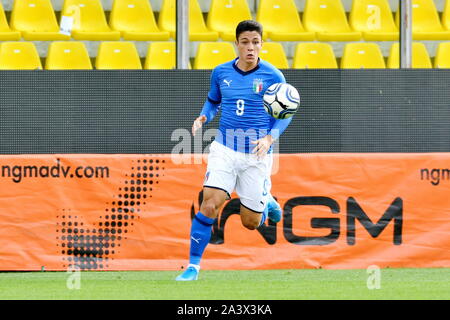 Parma, Italy, 10 Oct 2019, giacomo raspadori Italy  during Tournament 8 Nazioni - Italy Vs Inghilterra  - Italian Football Team - Credit: LPS/Alessio Tarpini/Alamy Live News Stock Photo