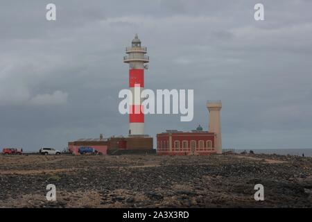 Lighthouse of Toston, Fuerteventura, Spain Stock Photo