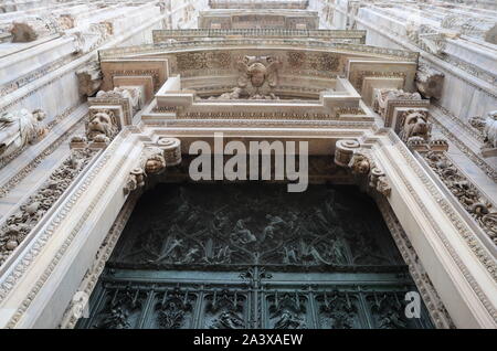 The view of the old temple Stock Photo