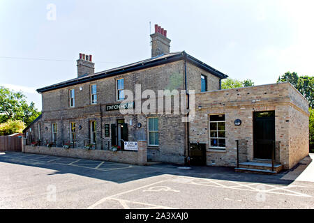 The restored Wickham Market Railway Station on the East Suffolk Line at Campsea Ashe Stock Photo