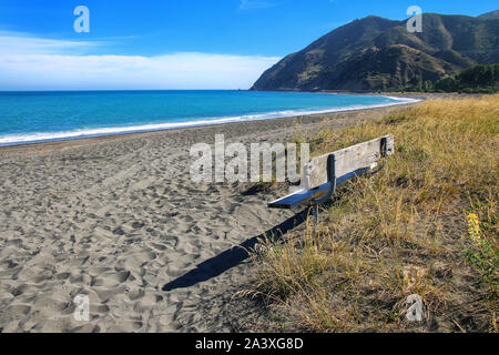 Peketa Beach near Kaikoura, South Island, New Zealand Stock Photo