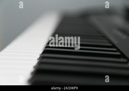 keyboard keys shot across the keyboard keys Stock Photo