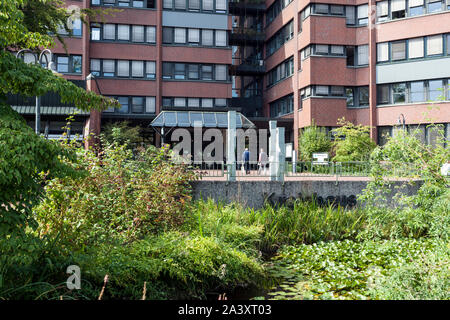 District house and seat of the district administrator in Wesel Stock Photo