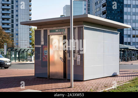 Public toilet at Wesel train station Stock Photo