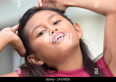 Posing Female Juvenile Stock Photo