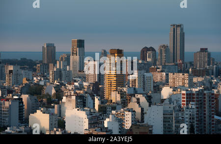 View of the buildings of Palermo neighborhood at sunset Stock Photo