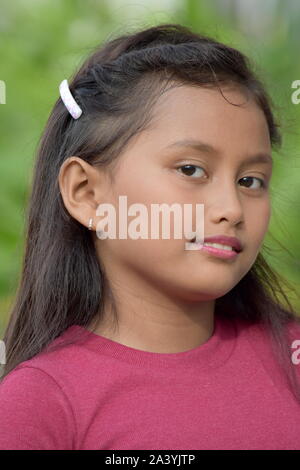 A Petite Girl Child Smiling Stock Photo - Alamy